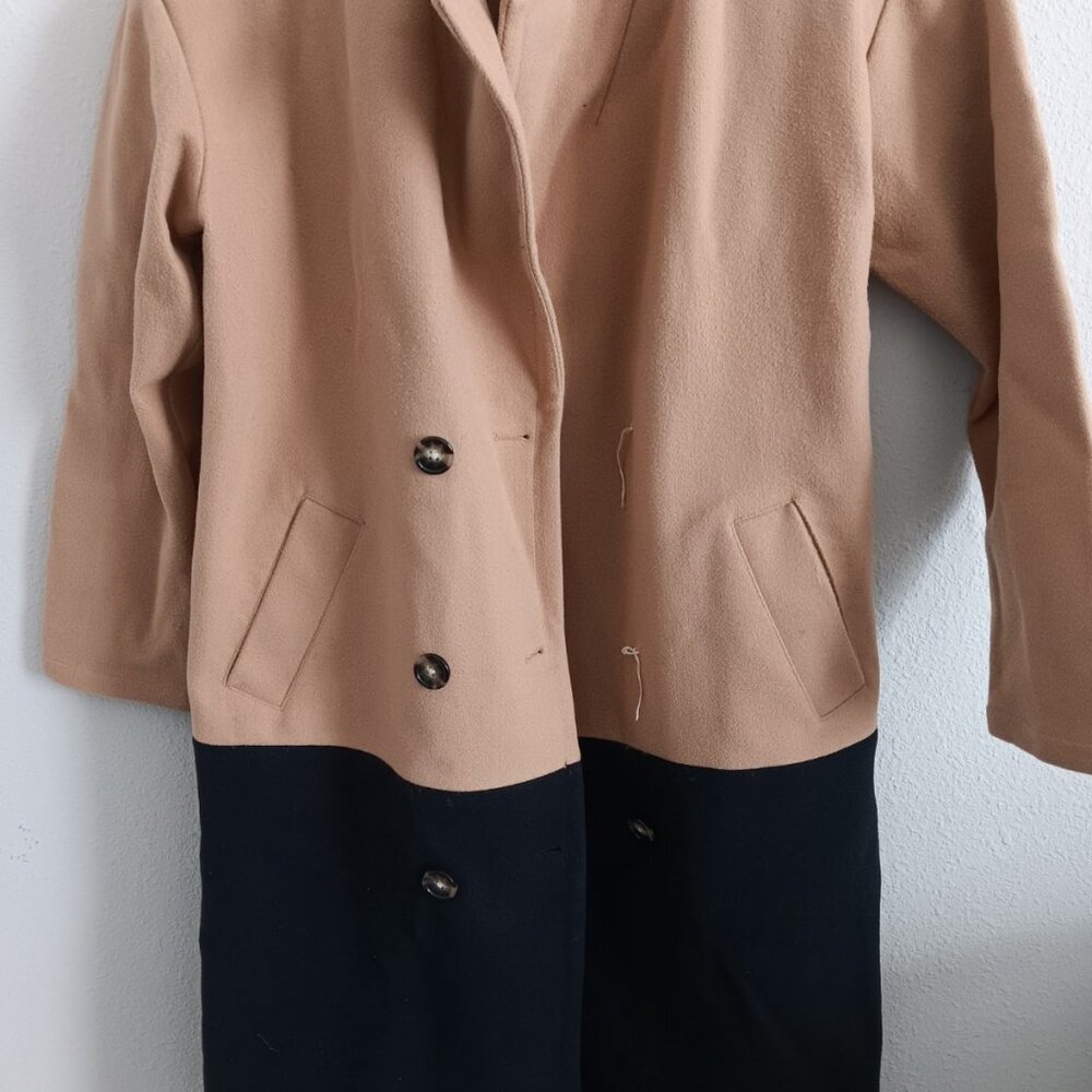 Carla Rockmore Collection REG The Muse Color Blocked Coat , Size Small a670442 - Picture 6 of 7